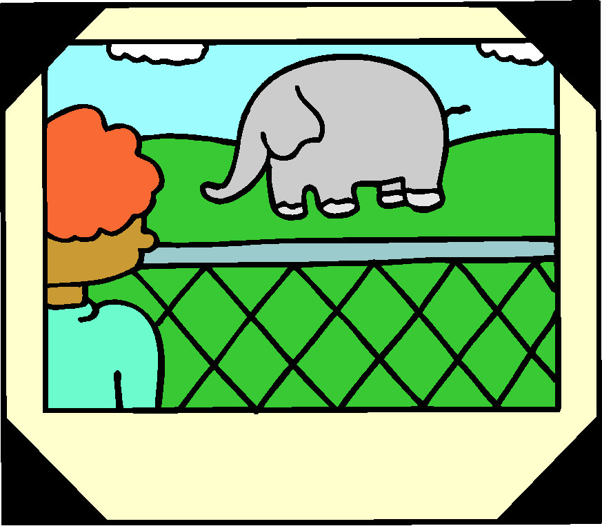 Picture with elephants in a cage free image download