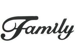 Family Metal Word Wall drawing