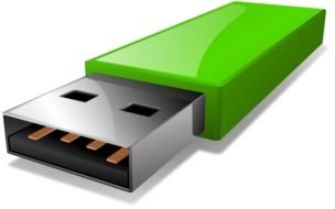 Free Green USB Flash drawing