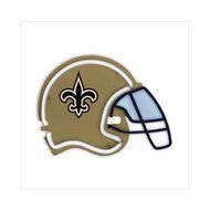 Extreme Neon New Orleans Saints Football Helmet Light