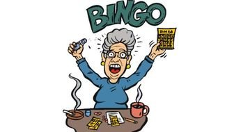 Colorful Cartoon "Bingo" clipart