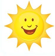 digital smiling sun