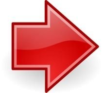 Red right arrow clipart