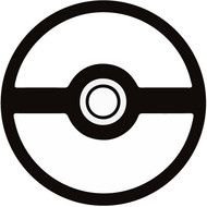 Black And White Pokeball Logo