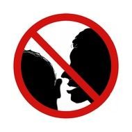 No Talking, prohibited sign