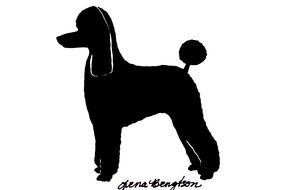 Poodle dog Silhouette drawing