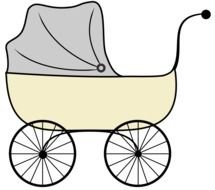 drawing of Baby wheelchair