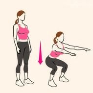 Squat Exercise Cartoon