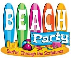 Beach Party Logo drawing
