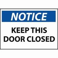 Keep Door Closed Sign N5