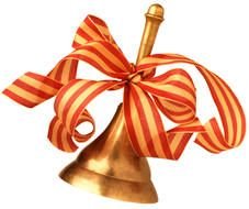 Christmas bell as a picture for clipart
