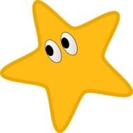 Yellow Star Clip Art N54