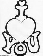 I Love You Valentine Coloring Pages