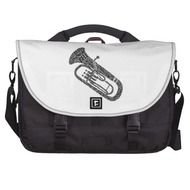 Euphonium Shaped Word Art Black Text