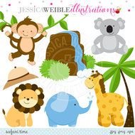 Safari Animals Clip Art N4