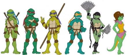 Drawings of the Ninja Turtles clipart