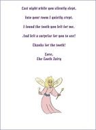 Tooth Fairy Letter drawing