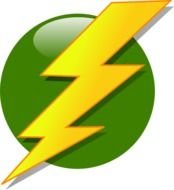 Green Lightning Bolt Clip Art N3