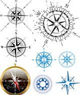 Wind Rose Tattoo drawing