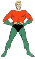 aquaman drawing on a white background