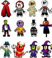 Halloween Costume Clip Art N31