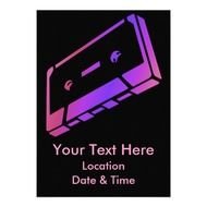 80s Cassette Tape Invitation