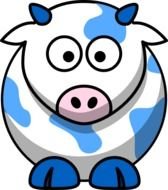 Jumping Cow Clip Art N4