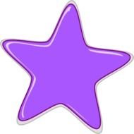 Purple Star Clip Art N26