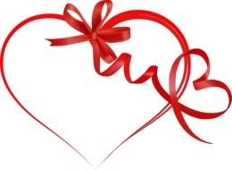 Ribbon And Heart drawing