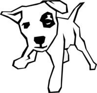 Dog Drawings Clip Art N6