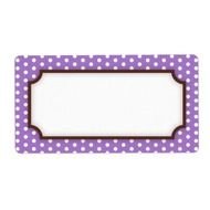 Purple Polka Dot Border N3
