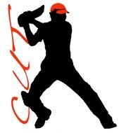silhouette of a man in a red cap with a knife