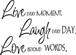 illustration of Live Laugh Love text