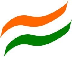 Indian Flag as a graphic illustration