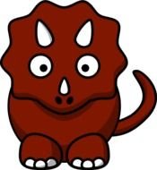 Cartoon Triceratops Clipart