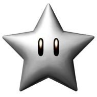 gray star on a white background