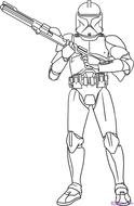 Star Wars Clone Coloring Pages drawing