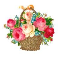 Vintage Flowers as a Clip Art