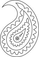 clipart of the Paisley Design