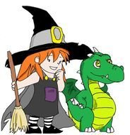 LITTLE WITCH AND HER DRAGON
