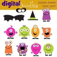 Halloween Monster Clip Art N17