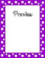 purple photo frame with white dots