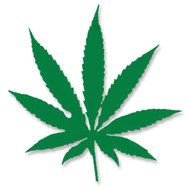 Marijuana Pot Leaf Cut Out