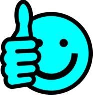Thumbs Up Smiley Face Clip Art N61