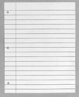 Printable Lined Notebook Paper Template