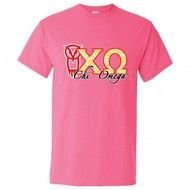 Pink Shirt With White Letters