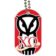 Detalles De Chi Omega Dog Tag Set 3 Con Dibujo B uacuteho Dise ntildeo