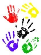 Images Of Childrens Hand Prints darwing