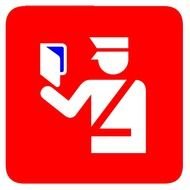 Visa Clipart Immigration Police In Red Blue Visasvg