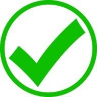 Clip art of Green Check Mark